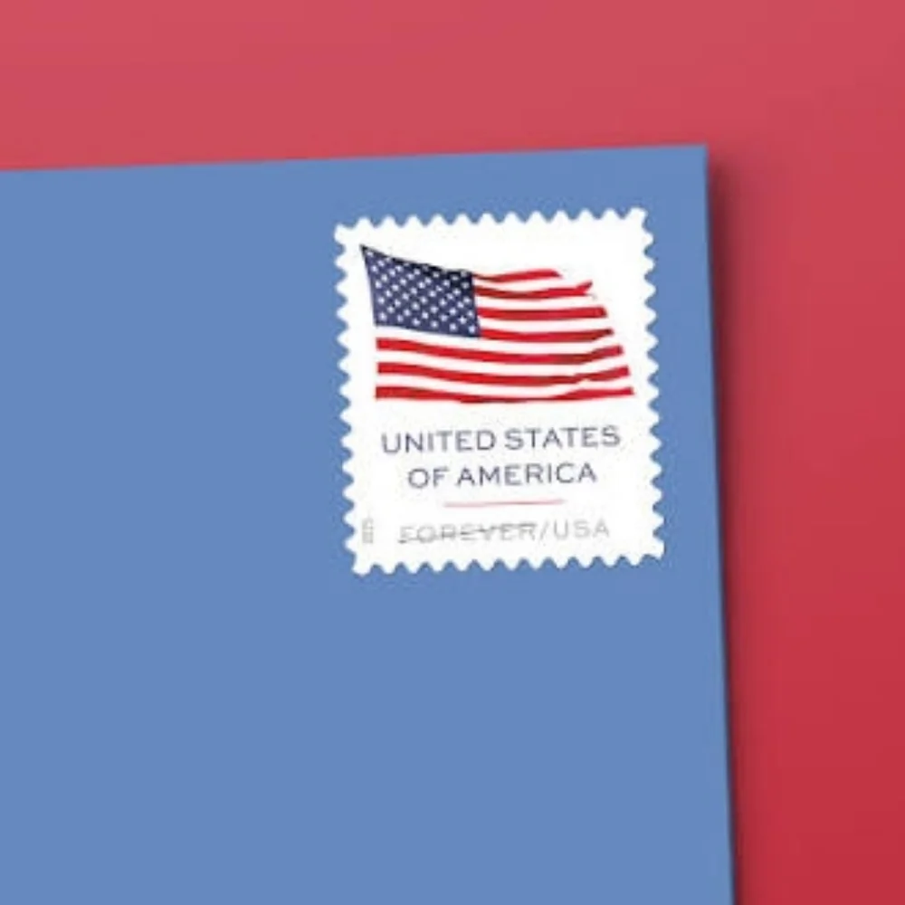 Forever Stamps Roll Of 100‎ First Class USPS Stamp 2025 U.S. Flag Postage